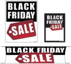Promotional Small Sign Kit 4 Piece Black Friday Sale