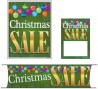 Retail Promotional Sign Mini Small and Large Kits 4 piece Christmas Sale bulbs
