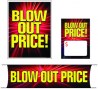 Retail Promotional Sign Mini Small and Large Kits 4 piece Blow Out Price