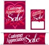 Retail Promotional Sign Mini Small and Large Kits 4 piece Customer Appreciation Sale