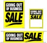 Retail Promotional Sign Mini Small and Large Kits 4 piece Going Out of Business