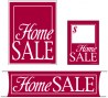 Retail Promotional Sign Mini Small and Large Kits 4 piece Home Sale