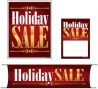 Retail Promotional Sign Mini Small and Large Kits 4 piece Holiday Sale Christmas