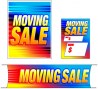Retail Promotional Sign Mini Small and Large Kits 4 piece Moving Sale