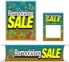 Retail Promotional Sign Mini Small and Large Kits 4 piece Remodeling Sale