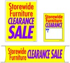 Retail Promotional Sign Mini Small and Large Kits 4 piece Storewide Furniture Clearance