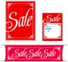Retail Promotional Sign Mini Small and Large Kits 4 piece Sale Sale Sale