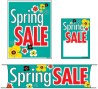 Promotional Small Sign Kit Kit 4 piece Spring Sale flowers
