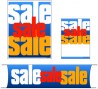 Retail Promotional Sign Mini Small and Large Kits 4 piece sale sale