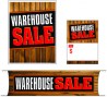 Retail Promotional Sign Mini Small and Large Kits 4 piece Warehouse Sale wood