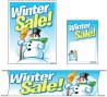 Large Kit 4 Piece Winter Sale snowman