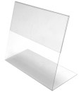 Sign Holder 5 1/2w x 3 1/2h (H) Vinyl Slant Table Top