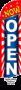 Swooper Feather Flags Only 11.5' Now Open patriotic Windless