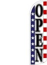 Swooper Feather Banner Flags 16' Kit Open stars stripes
