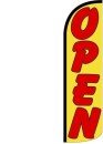 Swooper Feather Banner Flags 16' Kit Open yellow red