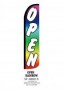 Swooper Feather Banner Flags Only 11.5' Open rainbow Windless