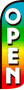 Swooper Feather Banner Flags Only 11.5' Open rainbow Windless