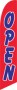 Swooper Feather Flags 11.5' x 2' Open Red Windless