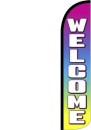 Swooper Feather Flags Only 11.5' Welcome rainbow Windless