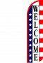 Swooper Feather Flags Only 11.5' Welcome stars and stripes Windless