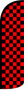 Swooper Feather Flag Only 11.5' Checker Red Black Windless