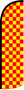 Swooper Feather Flag Only 11.5' Checker Red Yellow Windless