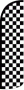 Swooper Feather Flag Only 11.5' Checker Black White Windless
