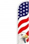 Swooper Feather Flags Only 11.5' American Flag Eagle Windless