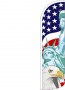 Swooper Banner Flag 16' Kit American Flag Eagle Liberty Windless