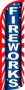 Swooper Feather Flags Only 11.5' Fireworks patriotic Windless