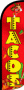 Swooper Feather Flag Only 11.5' Tacos red Windless