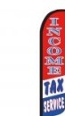 Swooper Feather Flags Only 11.5' Income Tax Service patriotic Windless
