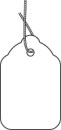 Merchandise Tags - Mini Tags 1 1/4'' x 1 3/4'' Strung White