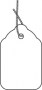 Merchandise Tags - Mini Tags 1 1/4'' x 1 3/4'' Strung White