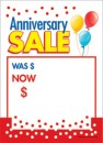 Slotted Sale Tags 5in x 7in Anniversary Sale
