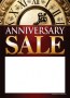 Slotted Sale Tags 5in x 7in Anniversary Sale clock
