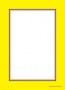 Slotted Sale Tags 5in x 7in Blank Boarder Yellow
