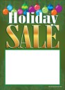 Christmas Slotted Sale Tags 5in x 7in Holiday Sale bulbs