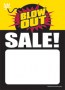 Slotted Sale Tags 5in x 7in Blow Out Sale Bomb