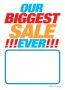 Slotted Sale Tags 5in x 7in Our Biggest Sale Ever