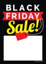 Slotted Sale Tags 5 inch x 7 inch Black Friday Sale red-tag