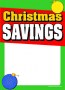 Holiday Sale Tags 5in x 7in Christmas Savings
