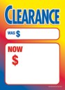 Slotted Sale Tags 5in x 7in Clearance multicolor