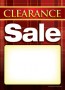 Slotted Sale Tags 5in x 7in Clearance Sale plaid