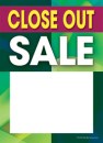 Slotted Sale Tags 5in x 7in Close Out Sale