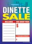 Slotted Sale Tags 5in x 7in Dinette Sale...