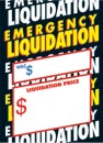 Slotted Sale Tags 5in x 7in Emergency Liquidation