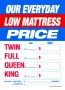 Slotted Sale Tags 5in x 7in Our Everyday Low Mattress Price