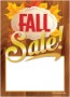 Slotted Seasonal Sale Tags 5in x7in Fall Sale wood