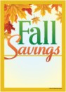 Seasonal Slotted Sale Tags 5in x 7in Fall Savings